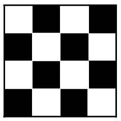 Шахматная доска 4х4